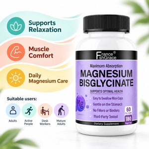Suplemento de Bisglicinato de Magnesio Shecome de Alta Calidad, Vitamina que Promueve la Salud Ósea, 180 Cápsulas de Bisglicinato de Magnesio - Product Image 2