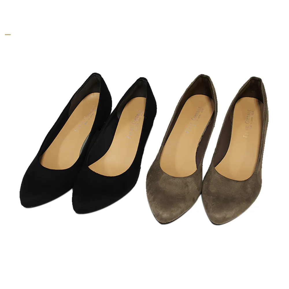 Elastic Comfortable Synthetic Leather Slip-On Loafers Womens Shoes Heels Pumps
