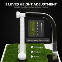 Simulateur d'entraînement de golf portable à rotation 360° de haute qualité pour l'intérieur