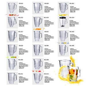 48oz thay thế HB sóng thủy tinh hành động Máy xay sinh tố bình với 6 cup nhựa nắp lưỡi điện Mixer bộ phận OEM Máy xay sinh tố lọ thủy tinh - Product Image 6