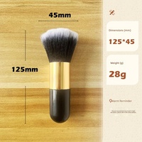 Grand pinceau à poudre moelleux, pinceau Kabuki à poils denses pour poudre libre, blush et outil cosmétique pour le visage