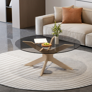 Tea Coffee <b>Table</b> New Design Luxury Modern Small <b>Glass</b> Tea <b>Side</b> <b>Table</b> Wooden Coffee <b>Tables</b> for Living Room - Product Image 4