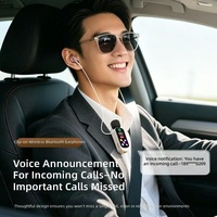 Headset Mikrofon Karaoke Nirkabel Clip-on LED JL Peredam Kebisingan Aktif IPX4 Tahan Air untuk Live Streaming  Earphone