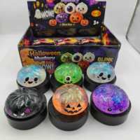 Boîte Mystère Halloween Direct Usine : Jouet Anti-Stress Squishy Pailleté en Forme de Boule, Citrouille, Fantôme, Démon, Œil – Jouet Sensoriel Anti-Stress