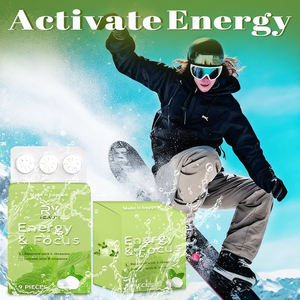 Tae tae etiket nane Tablet vitamini enerji sakız Booster nootropik takviyesi bellek ve kadınlar erkekler için odak sakız - Product Image 5