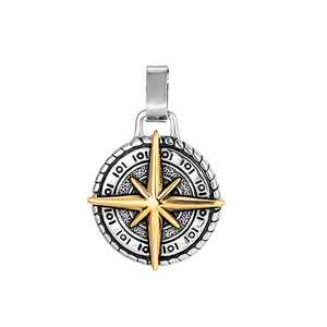 Collar con Colgante de Brújula Vintage SYX de Acero Inoxidable, Estilo Náutico, para Hombre, Inspirado en el <span class=keywords><strong>Cristianismo</strong></span>, para Aniversario - Product Image 5