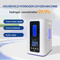 Générateur d'eau hydrogénée respiratoire personnel à vente chaude, 300-1800 ml/min, utilisation domestique, machine portable d'inhalation d'hydrogène