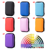 Gadget cool personnalisé, boîte de rangement pour câble de données, étuis antichoc pour écouteurs Bluetooth, étui EVA personnalisé promotionnel avec logo
