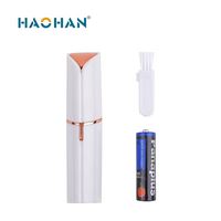 Haohan Mini épilateur facial Portable rouge à lèvres rasoir pour filles femmes dame rasoir AA alimenté par batterie