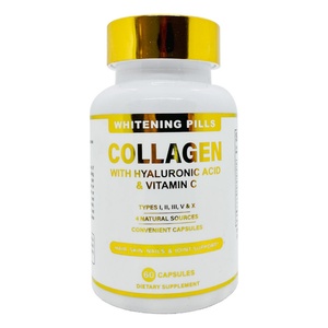 Píldoras Blanqueadoras de Colágeno con Ácido Hialurónico y Vitamina C, Cápsulas de Colágeno Avanzadas con Ácido Hialurónico y Vitamina C - Product Image 3