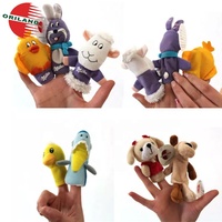 Marionnettes à main en peluche douce pour animaux, fabriquées en usine, pour ventriloques