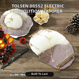 ถาดอเนกประสงค์เรซิ่นทำมือหลากสีสำหรับห้องน้ำ ถาดใส่เครื่องประดับ น้ำหอม ถาดเสิร์ฟรูปวงรี ของตกแต่งบ้าน ของขวัญคริสต์มาส - Product Image 2