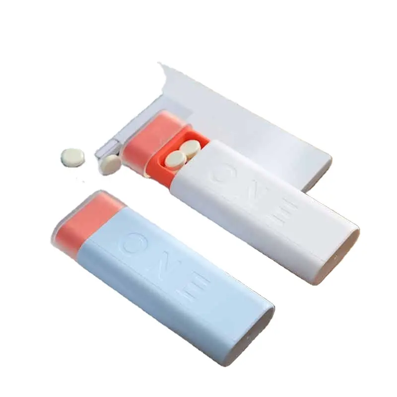 Plastic small pill box seven days easy to carry waterproof office business trip bedroom mini three-point creative travel