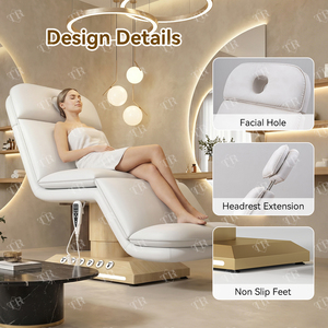 Cama de Tratamiento de Belleza Eléctrica Moderna Turri con 3 Motores y Control Remoto - Cama de Salón Ajustable para Uso Estético - Product Image 5