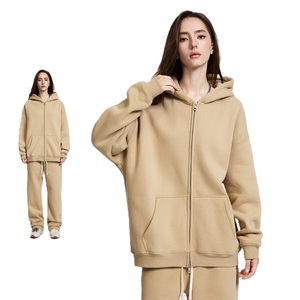 Felpa con Cappuccio Oversize da Uomo Personalizzata di Alta Qualità, 100% Cotone, con Doppia Zip, Stampa Digitale e Finitura Tinta Unita - Product Image 2