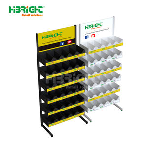 Rak berdiri bebas satu sisi baja tahan karat dan warna kustom Supermarket untuk toko peralatan memancing - Product Image 1