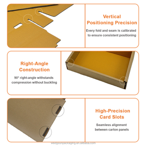 Scatola di Cartone per Imballaggio e <span class=keywords><strong>Spedizione</strong></span>, Scatola Postale in Cartone Ondulato con Logo Personalizzato, Design 3D Gratuito - Product Image 5