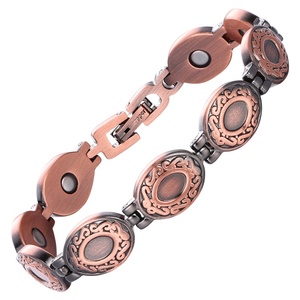 Fashionable Pure <b>Copper</b> Magnetic <b>Bracelet</b> Customizable Gemstone-Inlaid <b>Bracelet</b> Arthritis Pain Relief Jewelry <b>Bracelet</b> - Product Image 5