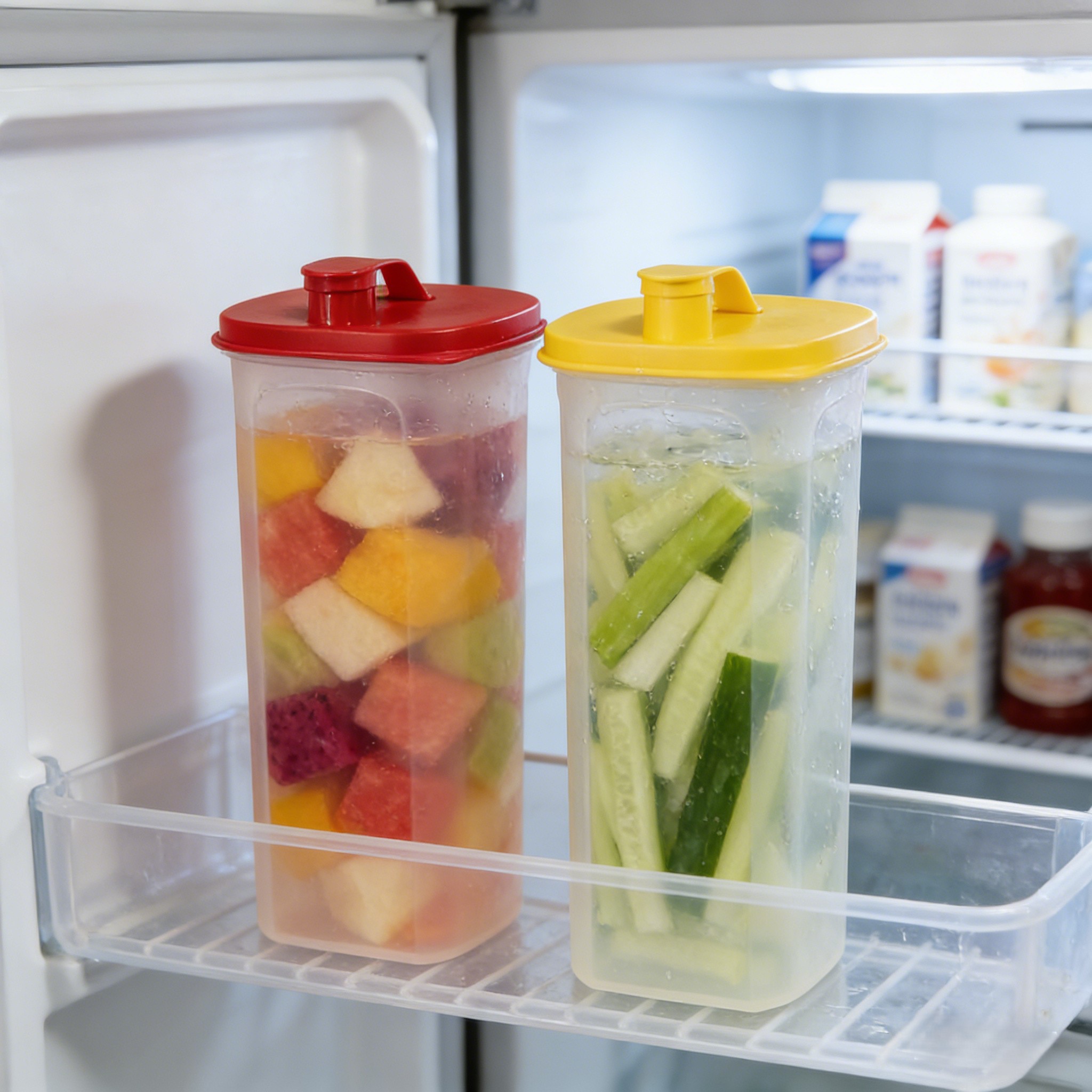 Airtight PP Kitchen Storage Containers Set Injection Molded Clear Jars Lids for Flour Sugar Space-Saving Pantry Organization