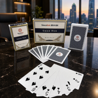 Cartes à jouer Guan Dan personnalisées haut de gamme pour entreprises, marque Sincolink, papier cartonné 310 g/m² à âme bleue, finition lin