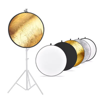 Réflecteur de photographie en nylon pliable 5 en 1-Outil de lumière multi-disques, accessoire de studio photo essentiel