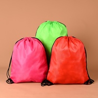 Sac à dos à cordon de serrage moyen (30-50 cm) en polyester, multicolore, pour sport, gym, voyage, rangement, mode, modèle personnalisé, cadeau, vente en gros