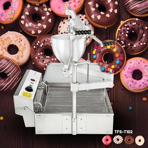 Freidora Comercial Multifuncional de Acero Inoxidable para <span class=keywords><strong>Donuts</strong></span>, Máquina de <span class=keywords><strong>Donuts</strong></span> Automática <span class=keywords><strong>Mini</strong></span> con Certificado CE, Ahorro de Costos - Product Image 4