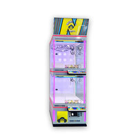 Machine d'arcade à monnayeur double couche à dimensions illimitées avec écran LCD, éclairage LED et système de rédemption de prix pour centres commerciaux