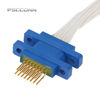 Connecteur électrique rectangulaire micro de qualité industrielle PSCCONN série J30, 15, 21, 25, 31, 51 broches, connecteur à boîtier en plastique D-Sub