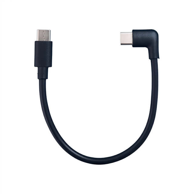 90 Degree Right Angle USBC to USB C Short 15cm Type C Elbow Charging Cord Fast Charge Data Sync Cable  Phone Laptop Tablet