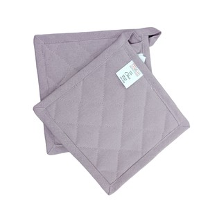 CHOU LINE - COPRIPIATTI IN COTONE QUILTED 18X18 CM ROSA ANTIQUA - Product Image 1