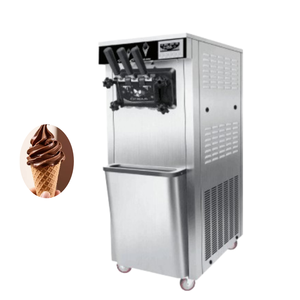 New Style Automatic 3 Flavor Soft Ice Cream Machines BLG Commercial Automatic Stainless Steel Desktop Ice Cream Machine - Product Image 1