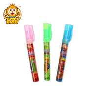 Fabricant en gros doux drôle stylo forme aigre fruité saveur confiture spray liquide bonbons