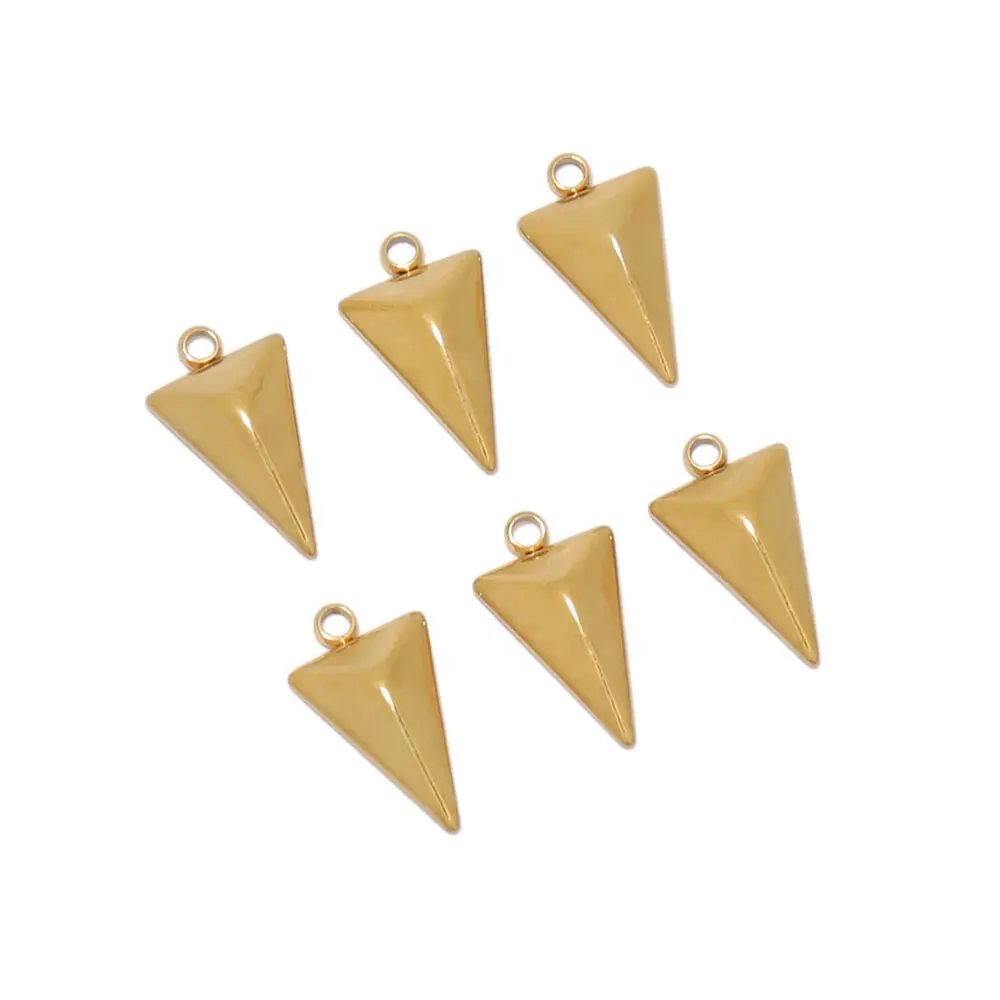 Piramide Vorm Bedels Driehoek Hangers Ketting Kettingen Diy Sieraden Maken Benodigdheden Accessoires Goud Kleur