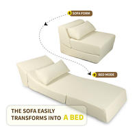 Sofá cama plegable cálido de estilo moderno, tapicería de tela extensible para sala de estar, dormitorio, Hotel, apartamento, escuela, uso en Hospital