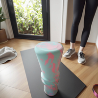 Nouveau rouleau de yoga personnalisé en forme de joint en bambou multifonctionnel de gymnastique personnalisé de l'industrie rouleau en mousse Eva