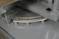 Scie à ruban pour découpe d'acier, scie à onglet de précision 0-45 degrés avec tensionnement mécanique de la lame