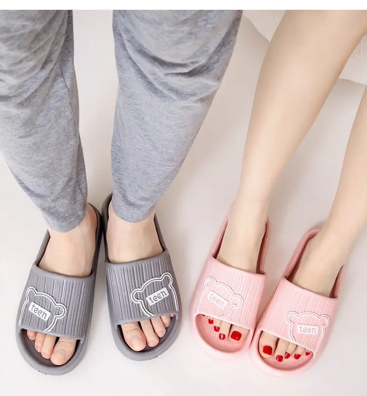 Mùa hè Flast Dép phòng tắm không trượt unisex Flip-flops dép mềm Eva trong nhà Slide cho phụ nữ và nam giới ytxnt07