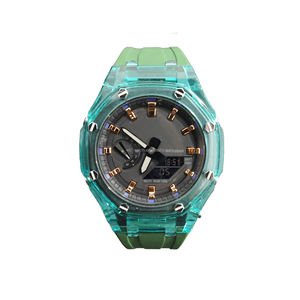 Nouvelle liste Transparent Tr90 matériel Oem <span class=keywords><strong>G</strong></span> <span class=keywords><strong>Shock</strong></span> boîtier de montre bracelet Sport hommes luxe étanche Relojes montres pour chêne Ga2100 - Product Image 2