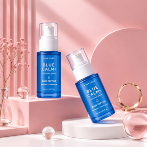 Blue Peptide Soothing <b>Serum</b> Facial Essence Moisturizing Calm Skin Care OEM Private Label - Product Image 6