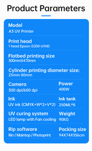 Impresora UV Plana A3 de Uso Amplio MYCOLOR, para Carcasas de Teléfono, Acrílico, Vidrio, Madera, Cerámica, Bolígrafos, <span class=keywords><strong>Precio</strong></span> de Fábrica - Product Image 5