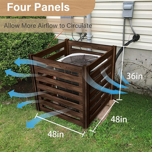 Grande poubelle extérieure en <span class=keywords><strong>bois</strong></span> avec couvercle de climatisation rapide <span class=keywords><strong>Composteur</strong></span> <span class=keywords><strong>gratuit</strong></span> pour la maison et le jardin - Product Image 4
