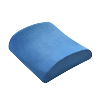Coussin de soutien lombaire confortable - Oreiller oblong en mousse à mémoire de forme pour le bureau, la voiture et la chaise, housse amovible et lavable