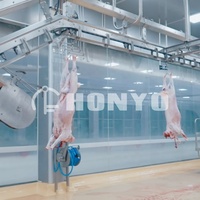 Équipement d'abattage de chèvres intégré à haute efficacité, machine complète d'abattage d'agneaux pour ligne de traitement d'abattoir