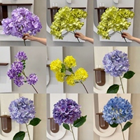 Mur photo géant pour influenceurs, présentation d'hortensias en soie tridimensionnels, toile de fond cascade pour centre commercial, mariage coloré à grande échelle
