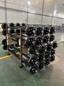 Nông nghiệp Trailer trục hỗ trợ tùy biến Trailer đôi trục 5 bu lông Trailer trống phanh trục - Product Image 2