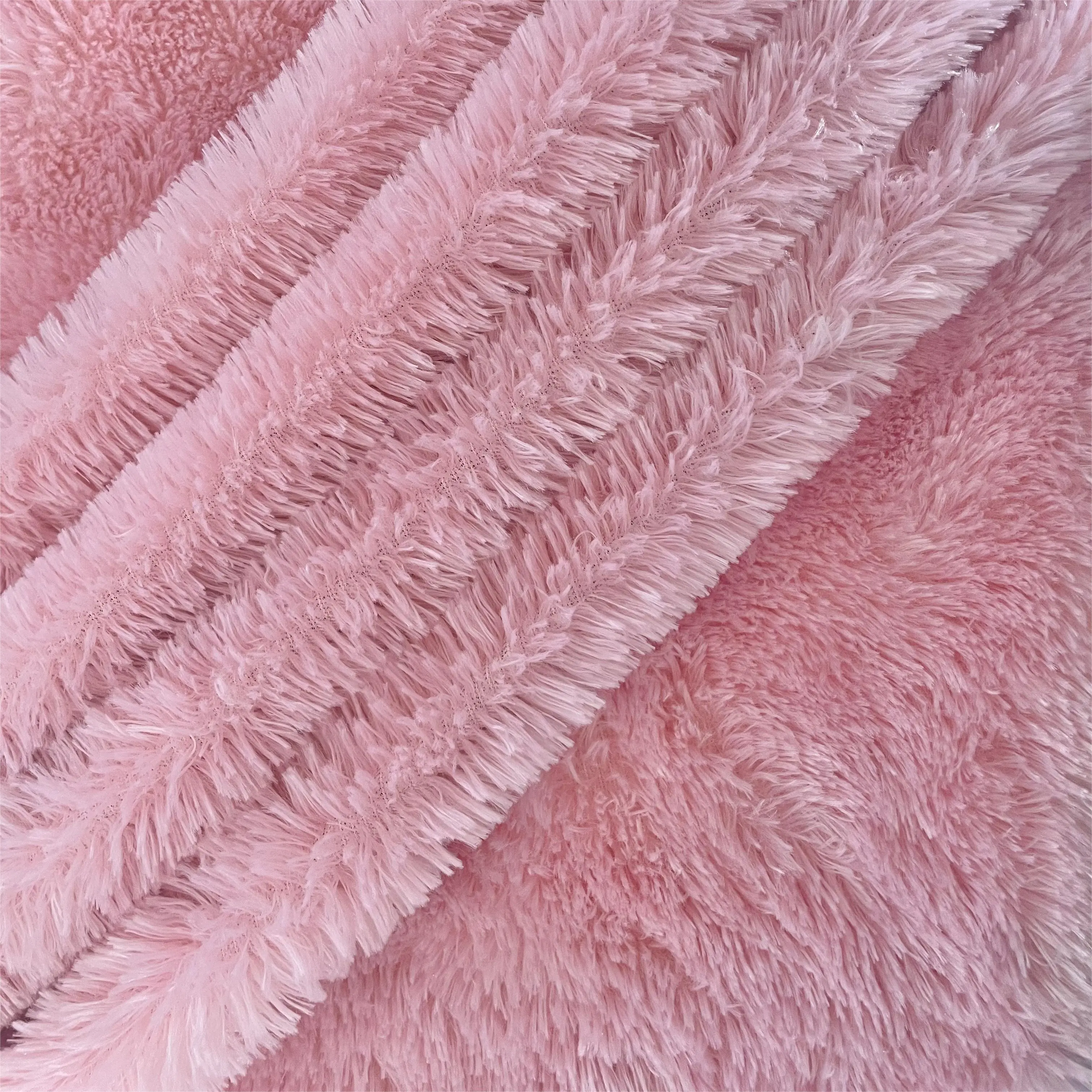 Hot 100% polyester soft fine plush faux rabbit fur fabric for clothing collar toys