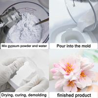 Moule à bougie 3D en forme de fleur de cerisier, moules en silicone pour bougies parfumées, bricolage, artisanat en époxy et gypse, fournitures pour la fabrication de bougies et de gâteaux faits à la main