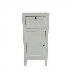 Meuble <span class=keywords><strong>de</strong></span> <span class=keywords><strong>salle</strong></span> <span class=keywords><strong>de</strong></span> <span class=keywords><strong>bain</strong></span> autoportant fin en <span class=keywords><strong>bois</strong></span> avec 1 porte et 1 tiroir, armoire <span class=keywords><strong>de</strong></span> <span class=keywords><strong>rangement</strong></span> pour distributeurs - Product Image 5