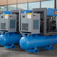 Compresseur d'air 7.5KW 10 HP 55KW 37KW 22KW 15KW 16 Bar Compresseur d'air 10 bar Compresseur à vis industriel avec sécheur